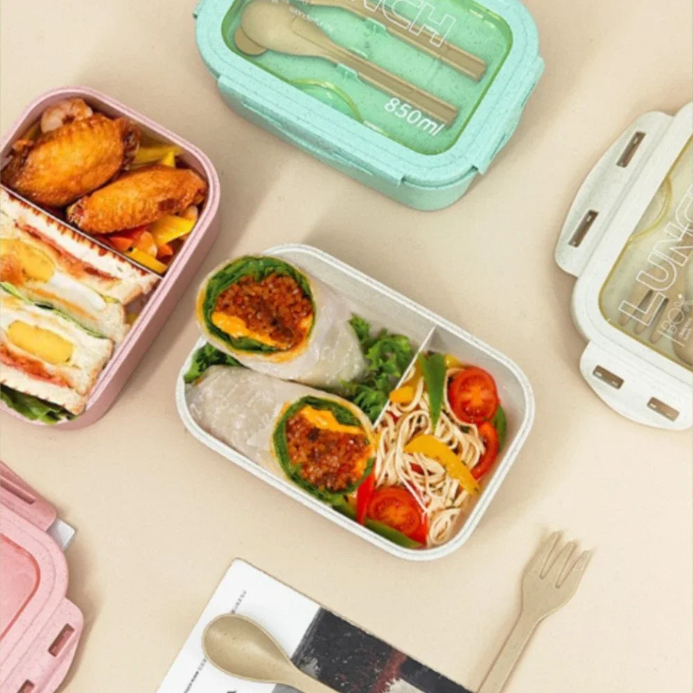 Divided Bento Box Leak-Proof Microwave Safe Lunch Box