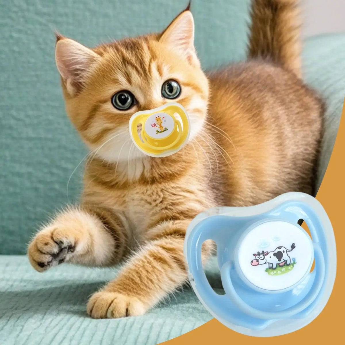 4pcs Butterfly Silicone Pacifiers Chew Toy for Kittens & Puppies Pet Chew Toy Nixie Default Title