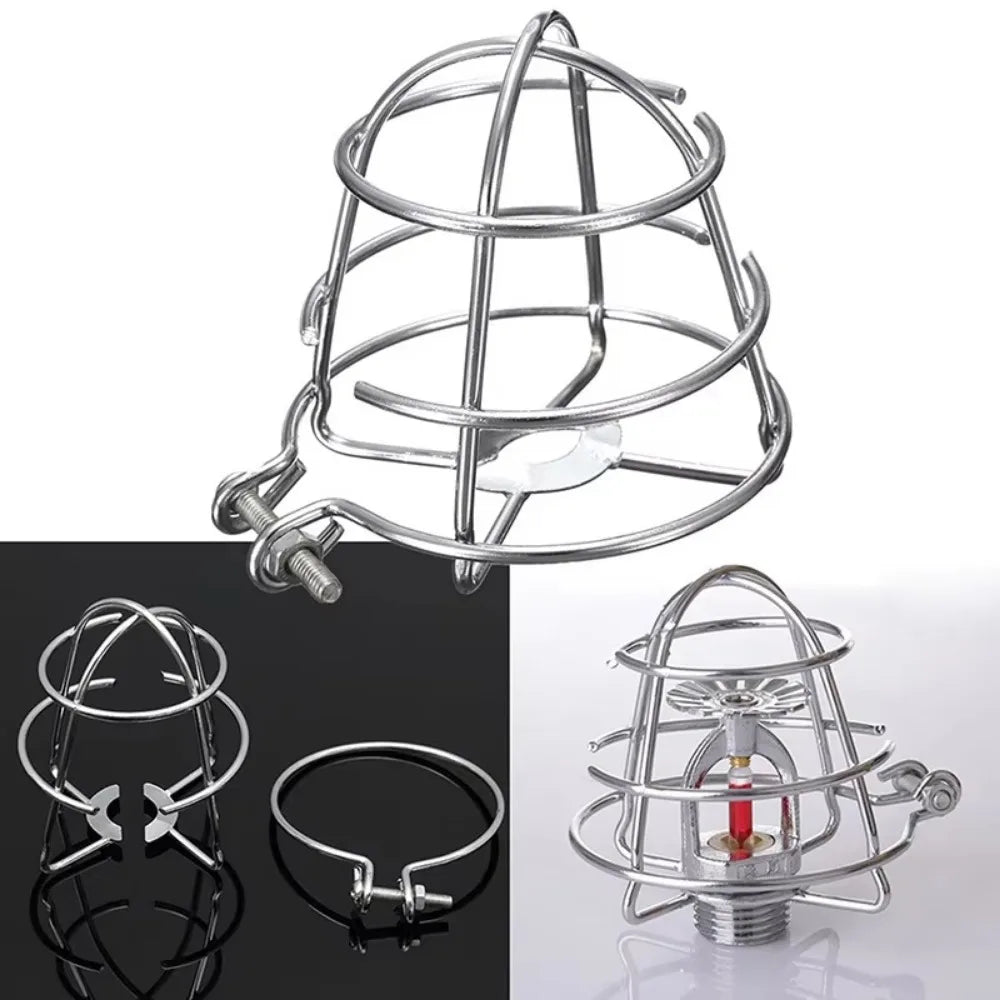 Fire Sprinkler Head Guard Cage Protector – Silver Steel Sprinkler Guard Cage Nixie