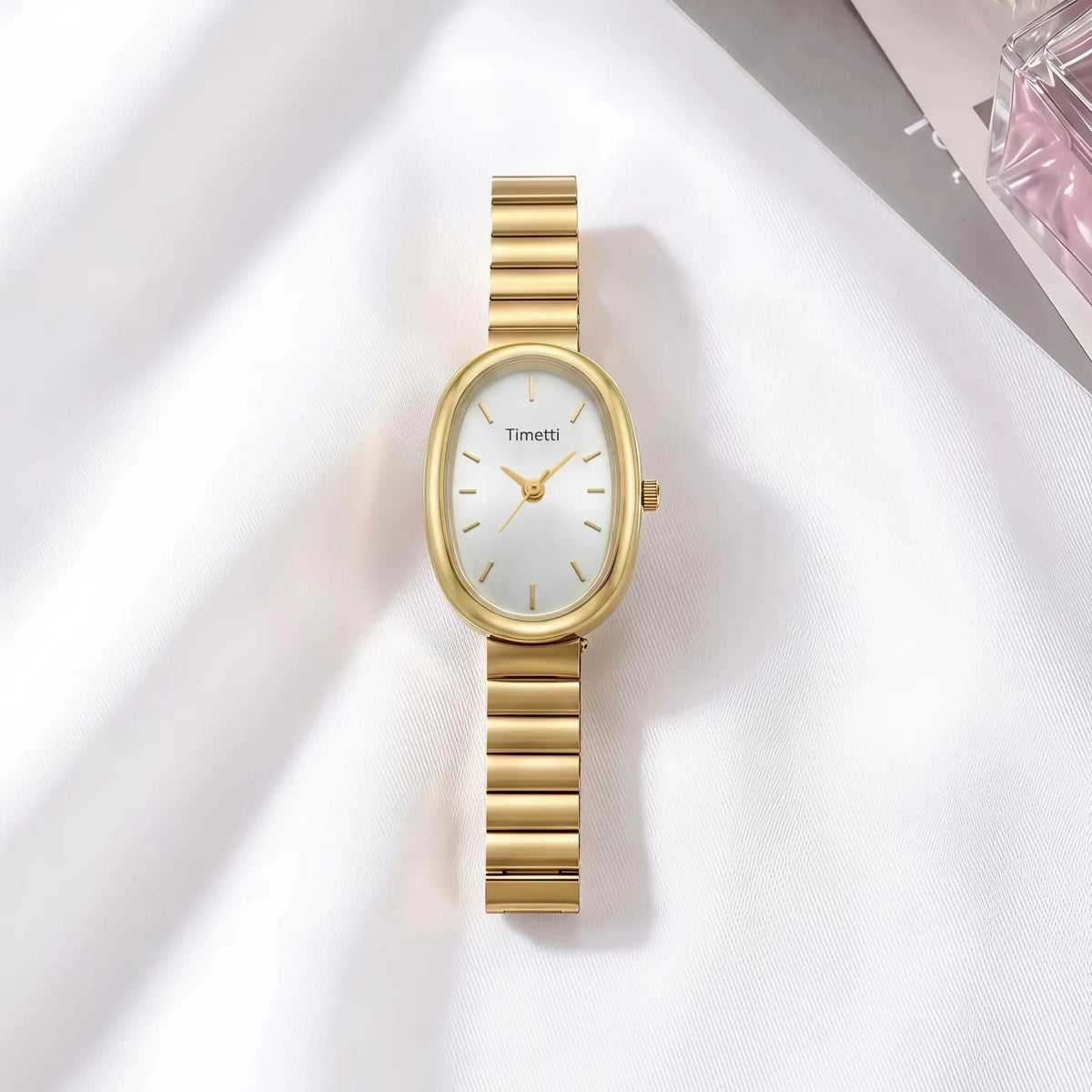 Timetti Oval Minimalist Quartz Watch – Light Luxury Style Quartz Fashion Watch Nixie