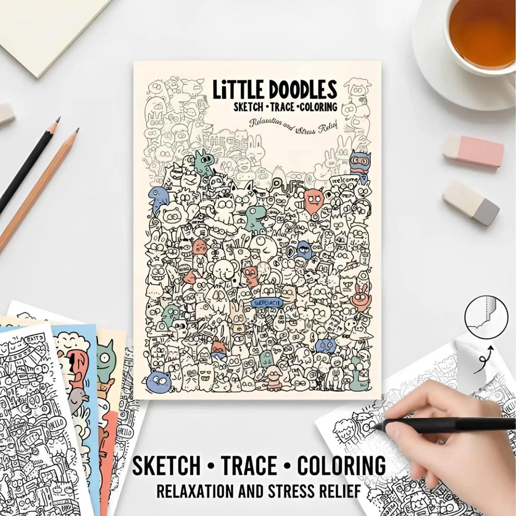 Adult Doodle Coloring Book – Creative Graffiti Art Pages Adult Coloring Book Nixie