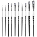 10-Piece Paint Brush Set – Watercolor, Acrylic & Oil Art Brushes Artist Paint Brushes Nixie Style B 10 sticks