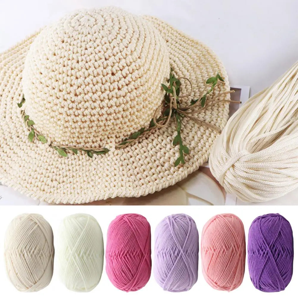 4-Ply Milk Cotton Yarn – Ultra Soft Crochet & Knitting Wool Knitting Yarn Nixie