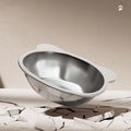 Raised Cat Bowl 304 Stainless Steel 15° Tilted Elevated Pet Dish Elevated Pet Bowl Nixie OneSize