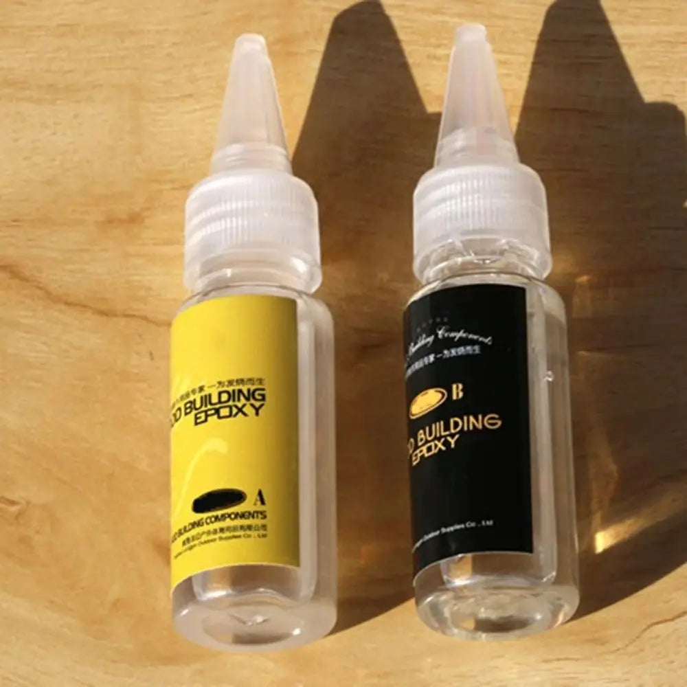 2Pcs Epoxy Resin Fishing Rod Repair Glue – AB Transparent Adhesive Fishing Rod Repair Glue Nixie
