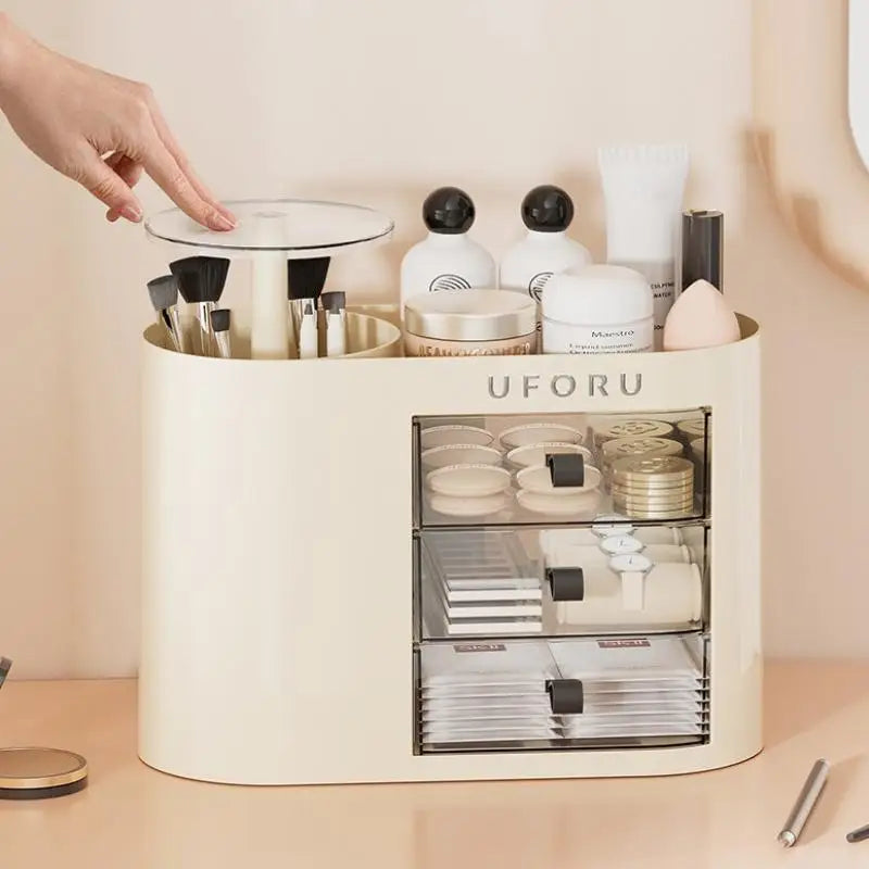 Auto Push Lift Makeup Organizer Drawer Set & Cosmetic Storage Makeup Organizer Nixie