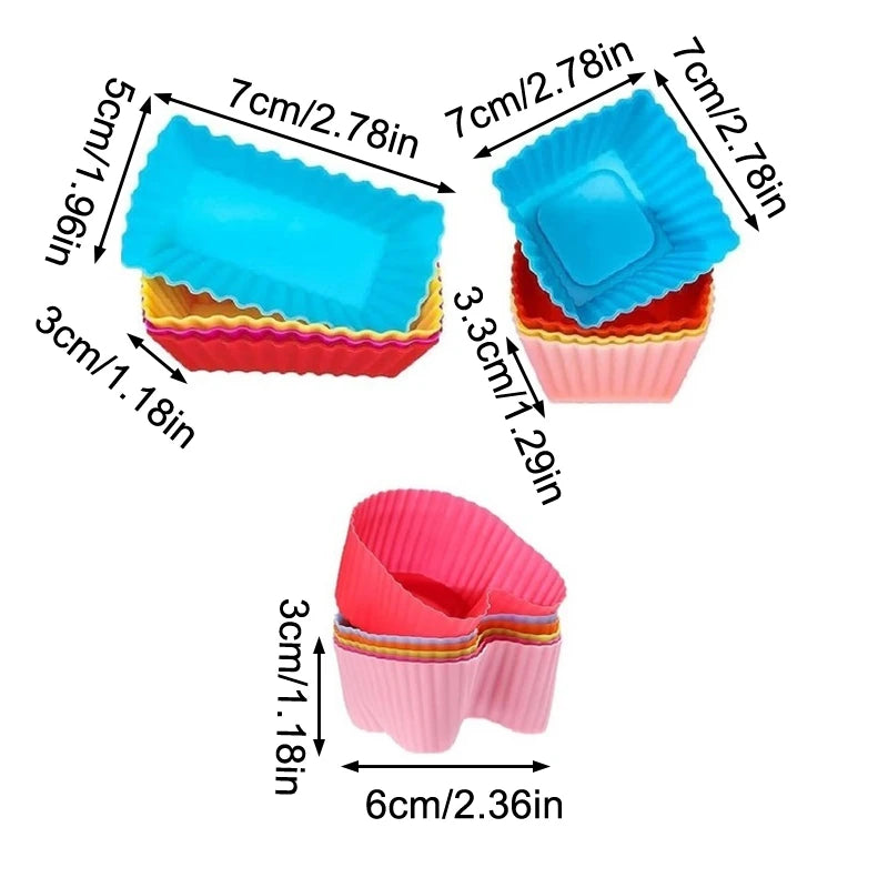 8PCS Silicone Bento Box Dividers & Cupcake Liners for Kids Bento Box Dividers Nixie