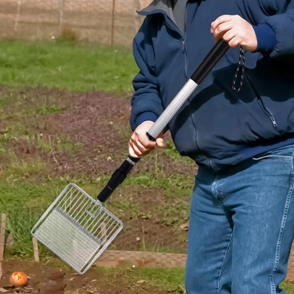 Telescopic Metal Chicken Coop & Cat Litter Sifting Scoop Shovel Sifting Scoop Shovel Nixie