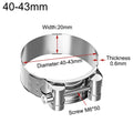 304 Stainless Steel T-Bolt Hose Clamps | Heavy-Duty Pipe Clips