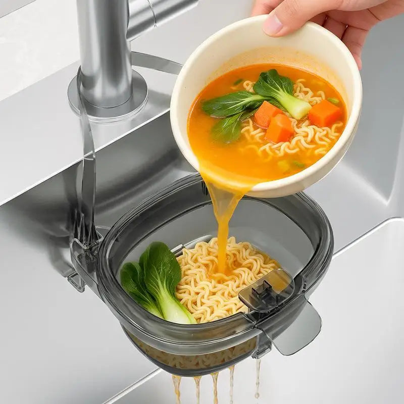 Sink Hanging Drain Basket – BPA-Free Acrylic Kitchen Colander Kitchen Drain Basket Nixie