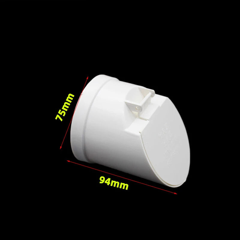 PVC Floor Drain Valve Anti-Odor Anti-Rat Cover 50–160mm Pipe