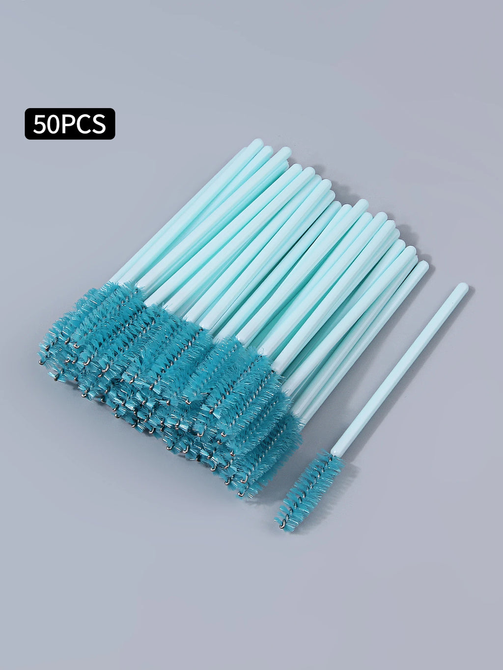 50/150Pcs Disposable Mascara Wands Spoolies – Crystal Handle Mascara Wand Spoolies Nixie Blue