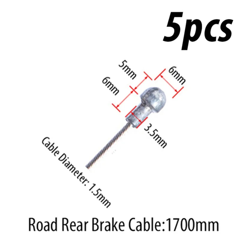 Stainless Steel Bike Brake Shift Cable MTB Road Bicycle Inner Wire Bike Shift Cable Nixie 20pc Road Rear Brake