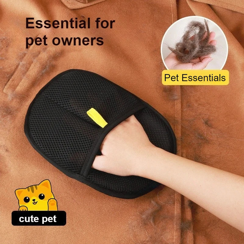 Reusable Pet Hair Removal Gloves – Double-Sided Grooming Pet Grooming Glove Nixie