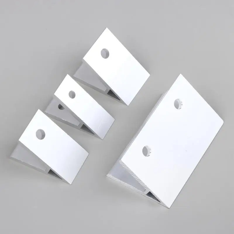 2Pcs 45° Aluminum Corner Bracket for 2020–8080 Extrusion Profiles Aluminum Corner Bracket Nixie
