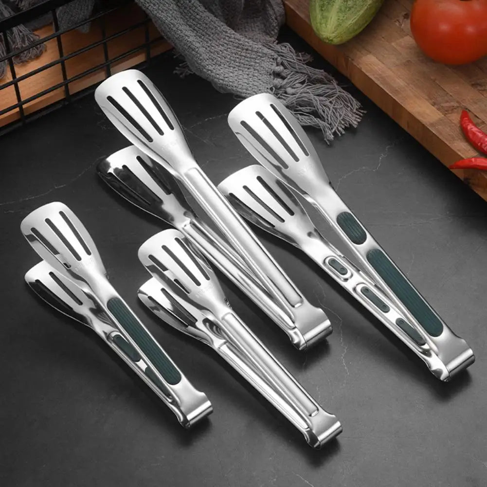Stainless Steel Serving Tongs – Non-Slip BBQ Kitchen Tongs Kitchen Serving Tongs Nixie
