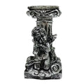 Crystal Ball Stand Resin Ornament – Roman Column Angel Base Decorative Display Stand Nixie Silver