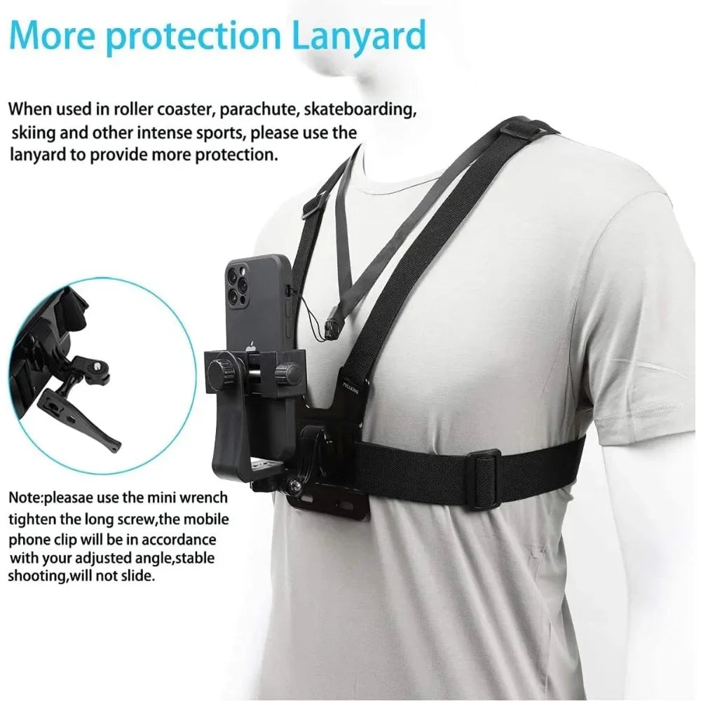 Smartphone Chest Mount Universal Holder – iPhone & Samsung