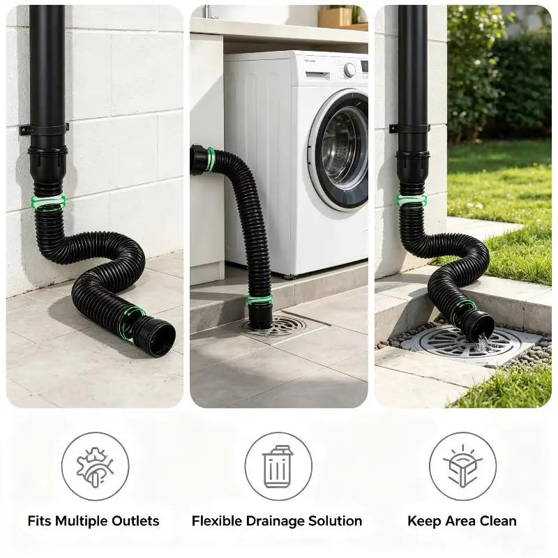 Flexible Telescopic PP Ventilation Exhaust Pipe – Kitchen & Bathroom Ventilation Duct Pipe Nixie