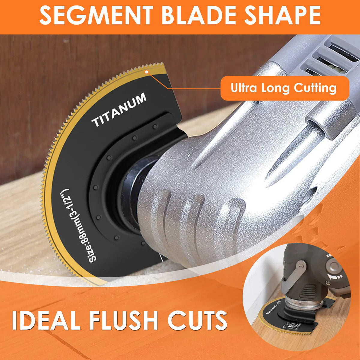 Titanium Oscillating Saw Blade Kit 3/4 Pcs – Universal Multitool