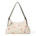 Women's Canvas Embroidery Tote Shoulder Bag – Large Capacity