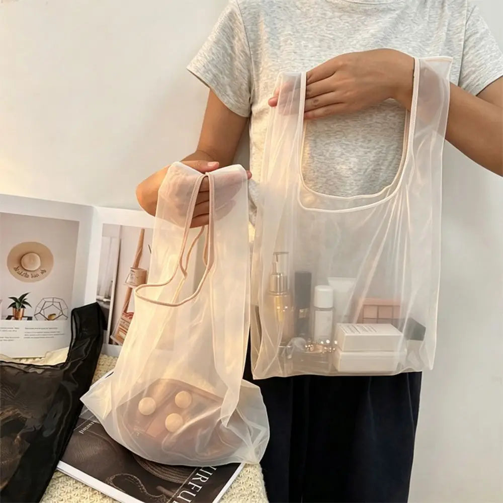 Organza Tote Bag Large Capacity Multicolor Gift & Shopping Bag Organza Tote Bag Nixie