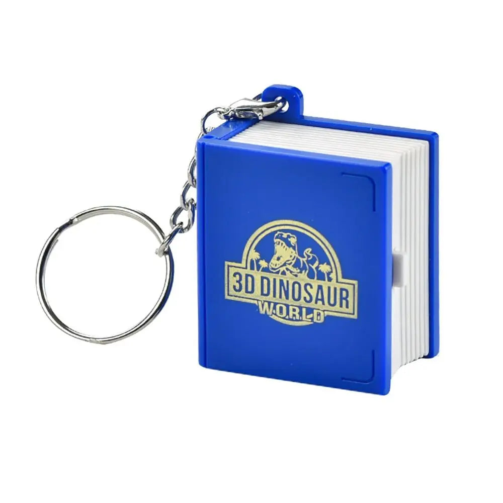Mini 3D Pop-Up Dinosaur Keychain Book Toy | Fun Gift