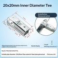 Galvanized Steel Square Tube Connector | No-Weld Pipe Joint Pipe Tube Connector Nixie A