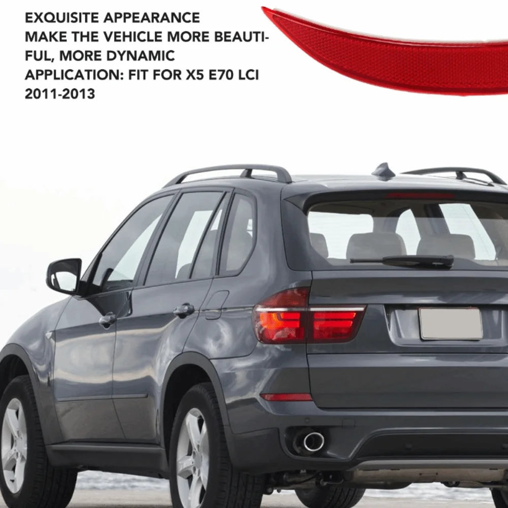 BMW X5 E70 LCI Red Rear Bumper Reflector 2011-2013 Bumper Reflector Nixie