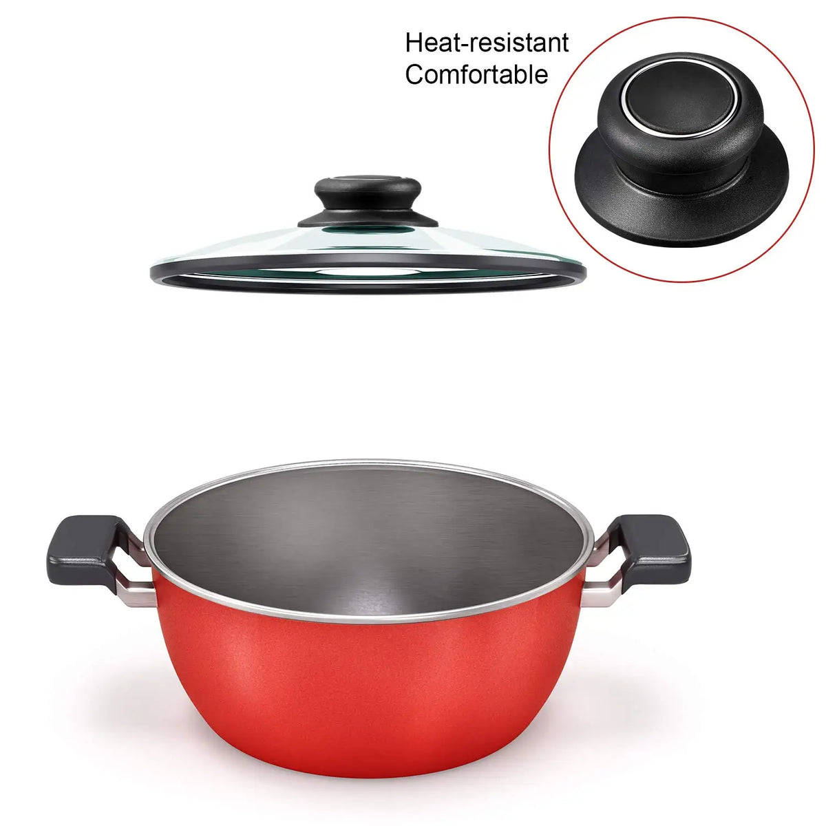 2pcs Universal Replacement Pot Lid Knob Handle for Cookware