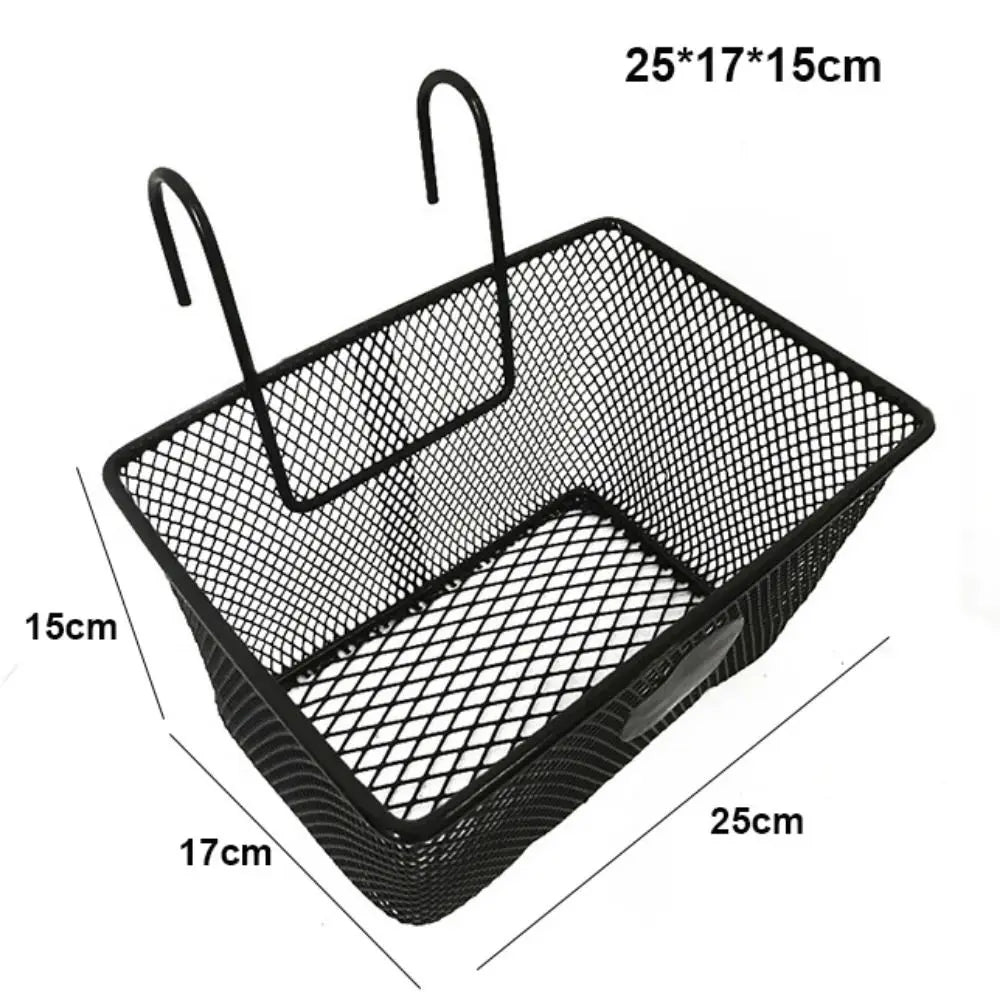 Metal Mesh Bike Front Handlebar Basket – Iron Storage Basket Bicycle Front Basket Nixie