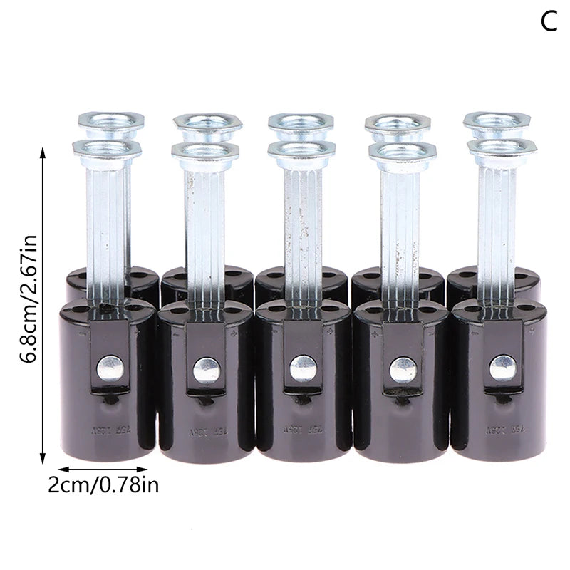 10PCS E14 Chandelier Lamp Holder Candle Base Socket 5 Sizes