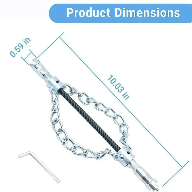 16MM Flex Shaft Sewer Descaling Chain Drain Cleaning Tool Drain Cleaning Tool Nixie Default Title