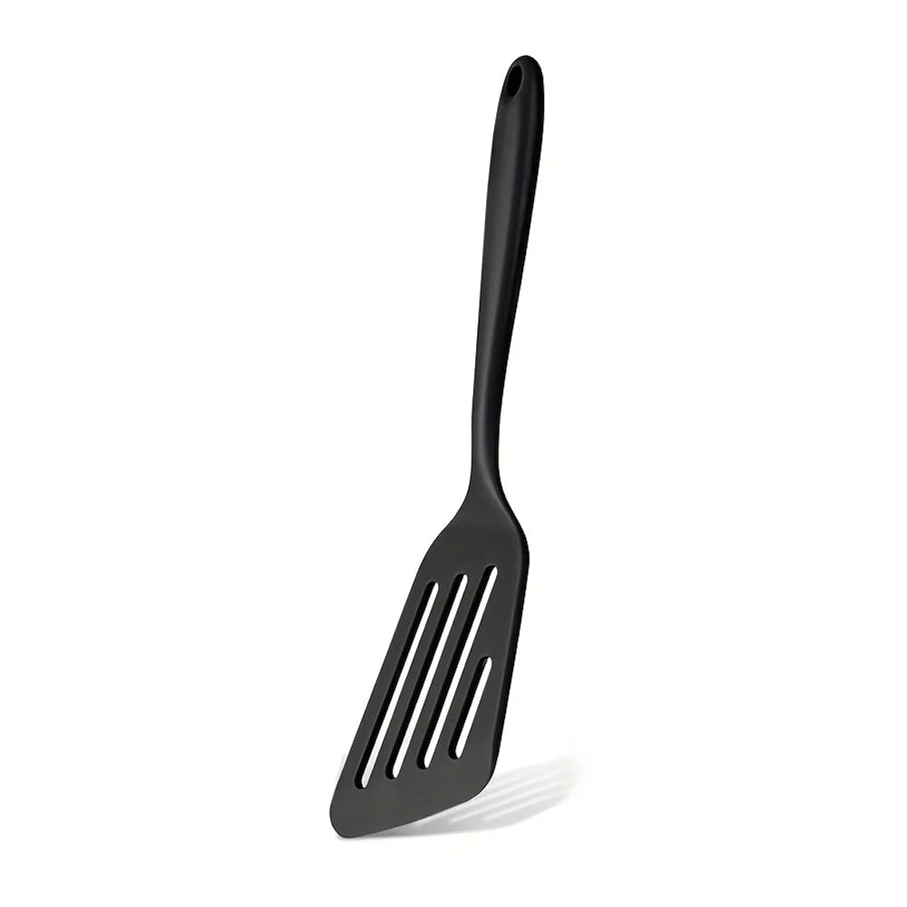 Non-Stick Silicone Spatula Turner – High-Temp Kitchen Tool Silicone Spatula Turner Nixie black