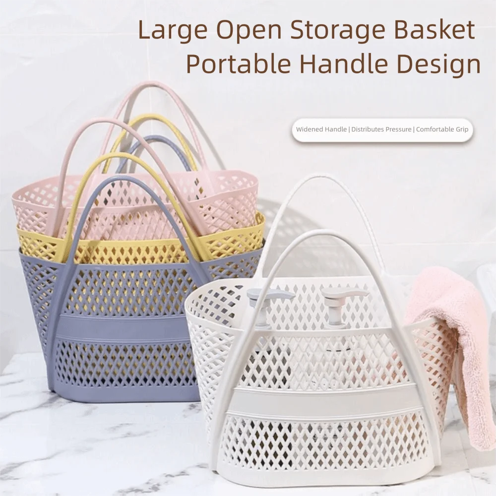 PP Hollow Bathroom Storage Basket – Large Laundry Hamper