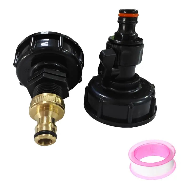 IBC Tank Valve Adapter 1/2" & 3/4" – 60mm Coarse Thread Set