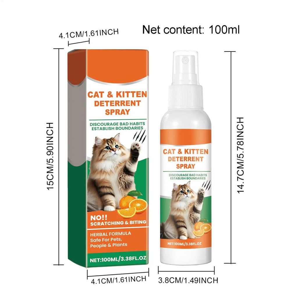 Cat Scratch Deterrent Spray – 100ml Furniture Protector