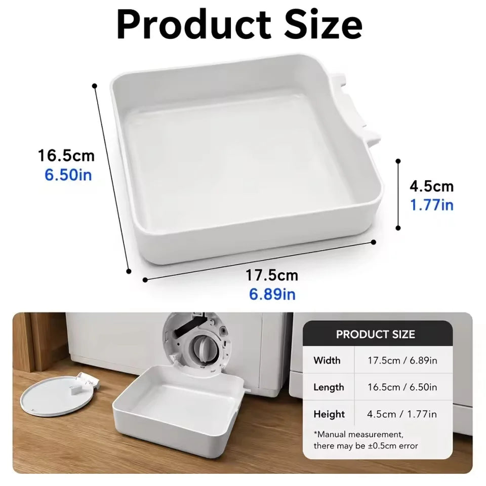 Washing Machine Drain Tray – Lint Filter Water Collection Pan Washer Drain Tray Nixie