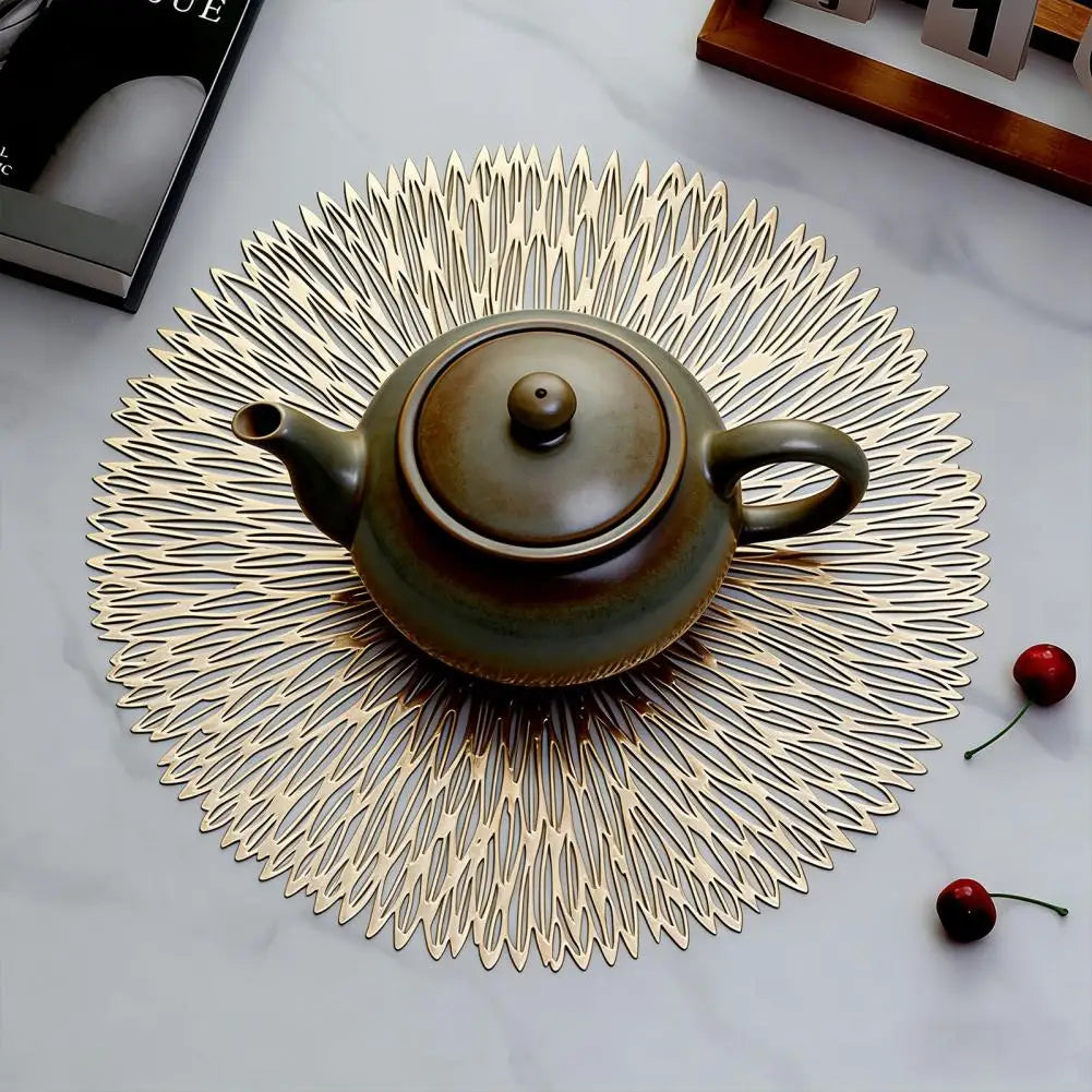 Heat-Resistant Round PVC Table Mat – Placemat & Coaster