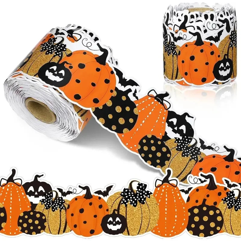 33 Ft Halloween Pumpkin Bat Bulletin Board Border Trim Decor Bulletin Board Border Nixie