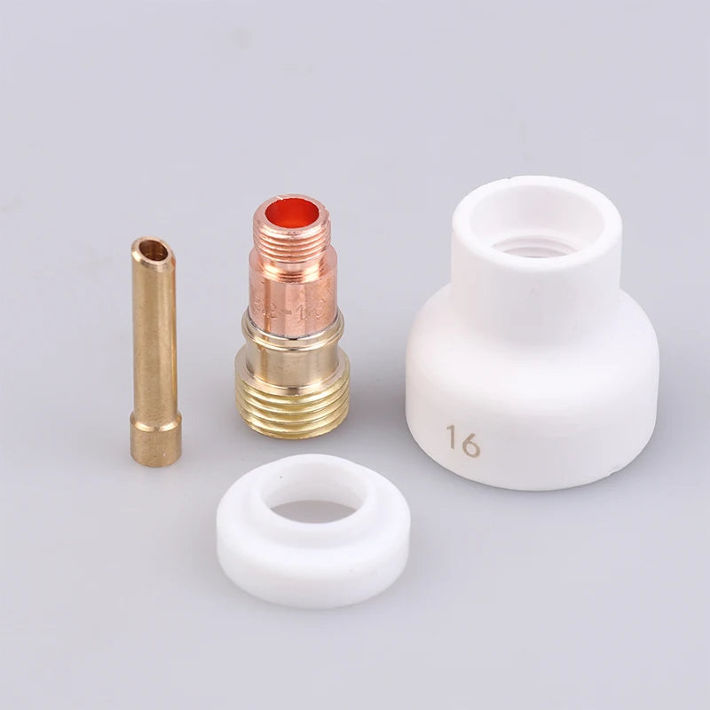 TIG Welding Ceramic Nozzle Gas Lens Kit WP17 WP18 WP26 – 4Pcs TIG Welding Accessories Nixie 3.2mm