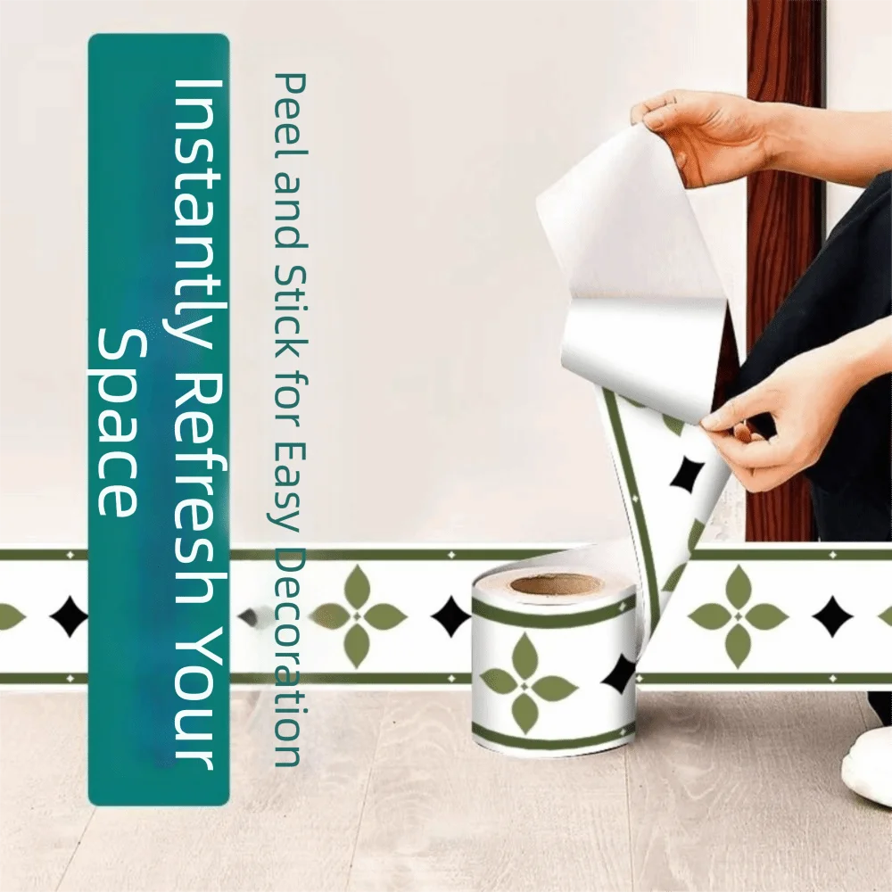 Self-Adhesive Skirting Line Wall Strip 5/10M | 8 Colors Wall Skirting Strip Nixie