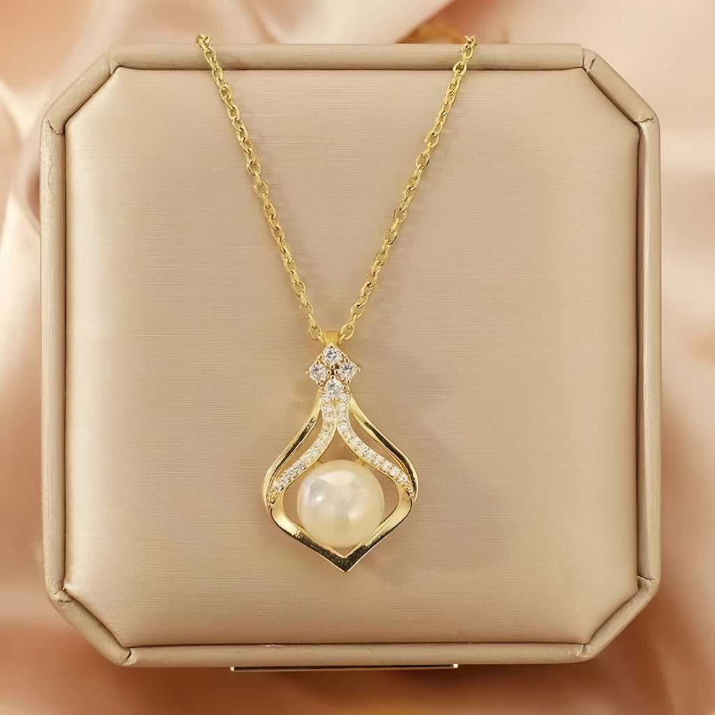 Elegant Mermaid Pendant Necklace | Women's Gold Collarbone Chain Pendant Necklace Nixie