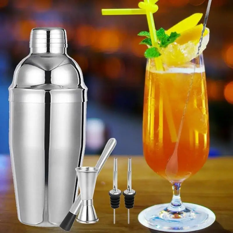 Stainless Steel Cocktail Shaker Set – Complete Bartender Kit