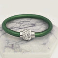 Magnet Buckle Silicone Rope Bracelet | Women's Fashion Jewelry Fashion Bracelet Nixie dark green