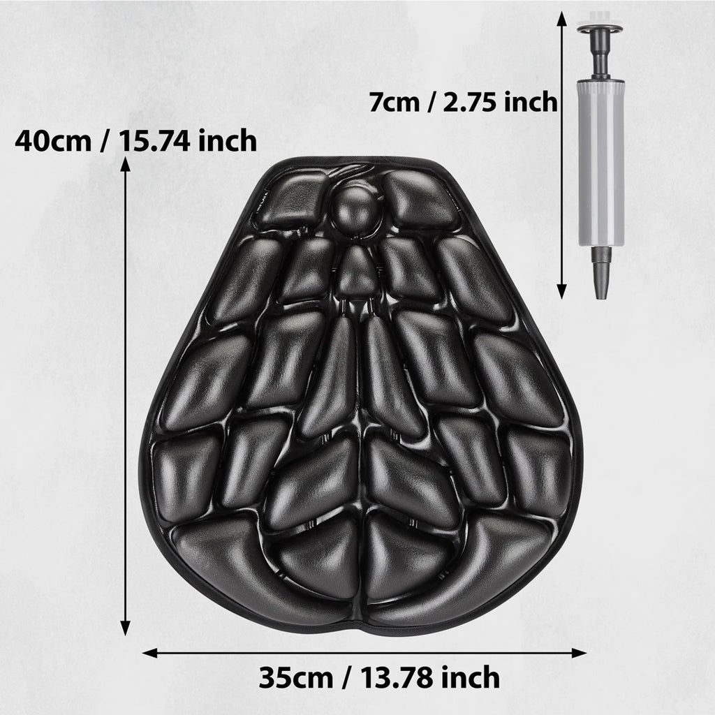 KEMIMOTO 3D Air Inflatable Motorcycle Seat Cushion for Touring Motorcycle Seat Cushion Nixie