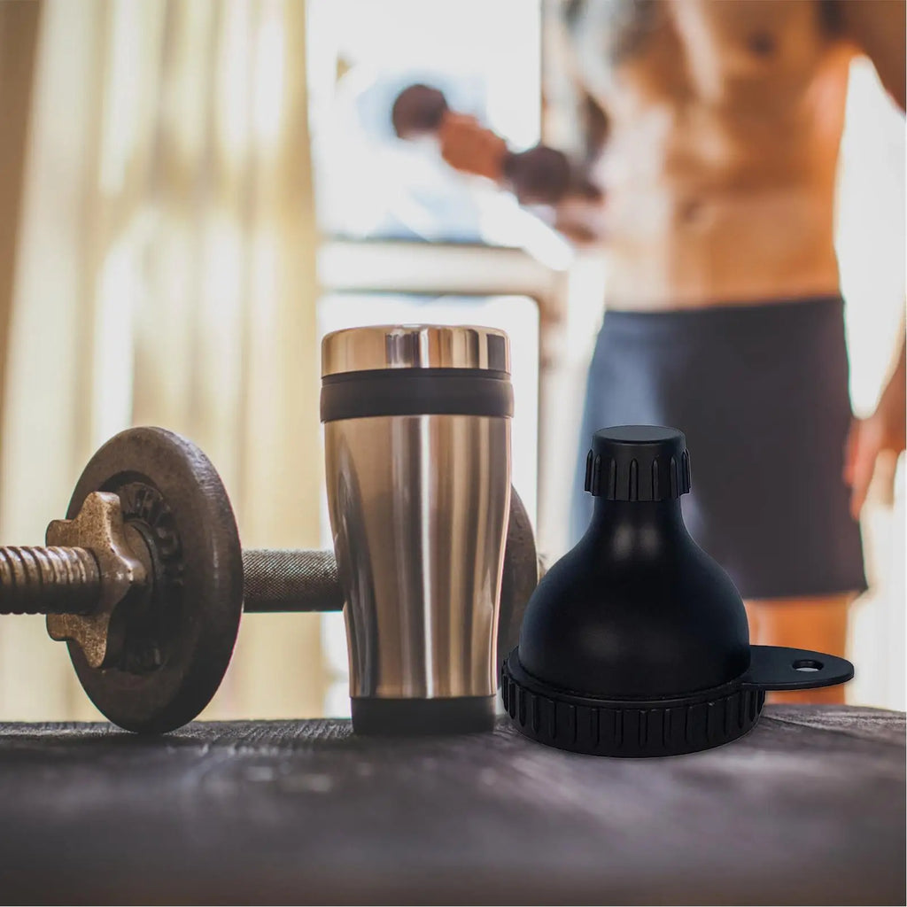 50ml Protein Powder Funnel with Carabiner | Leak-Proof Travel Container Supplement Powder Funnel Nixie