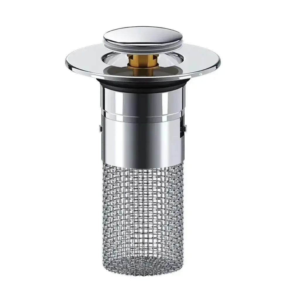 Pop-Up Sink Drain Stopper with Hair Catcher Filter Sink Drain Stopper Nixie plastic core