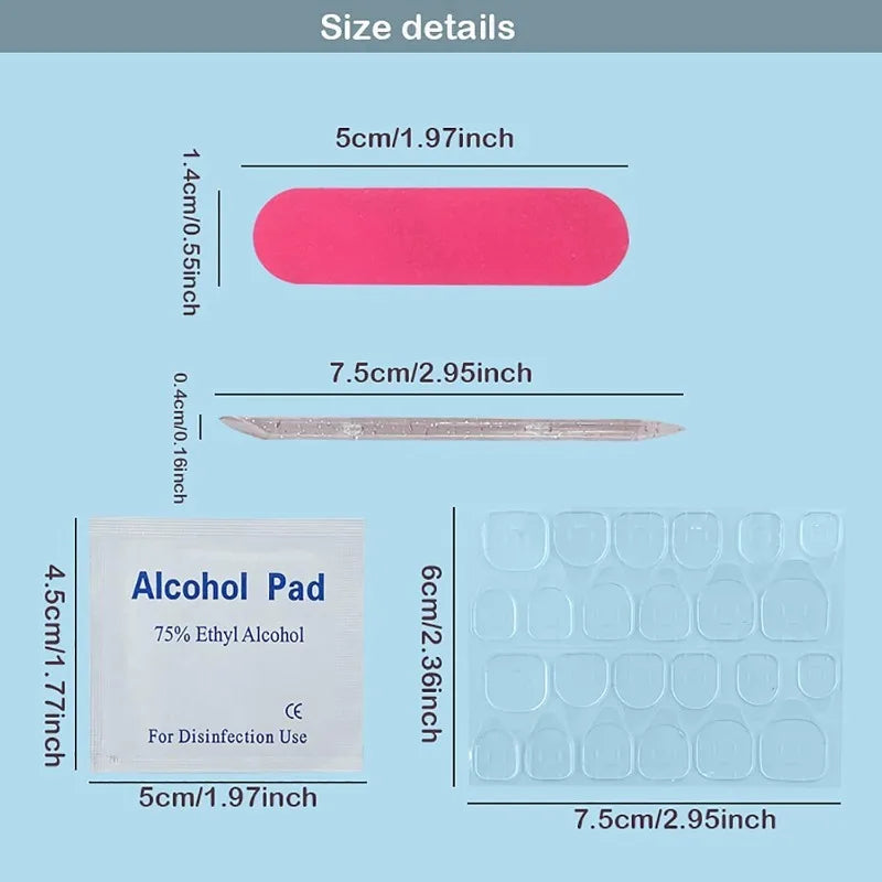 10-Set Disposable Manicure Kits – Nail File, Cuticle Stick & Pads Disposable Manicure Kit Nixie