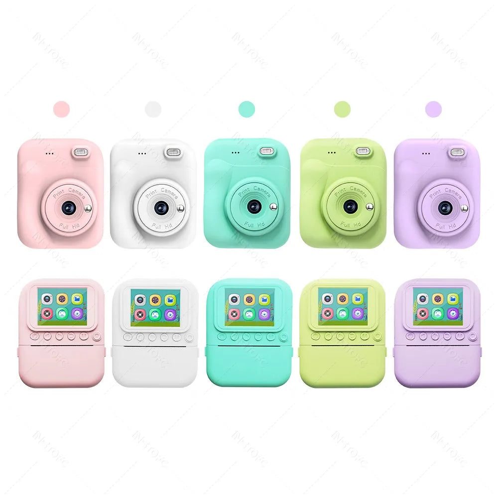 Kids Instant Print Camera 1080P Digital Camera & Thermal Printer